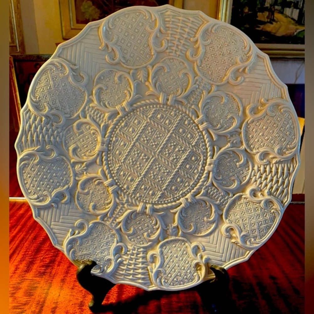 Rare Italian Porcelain Charger Plate